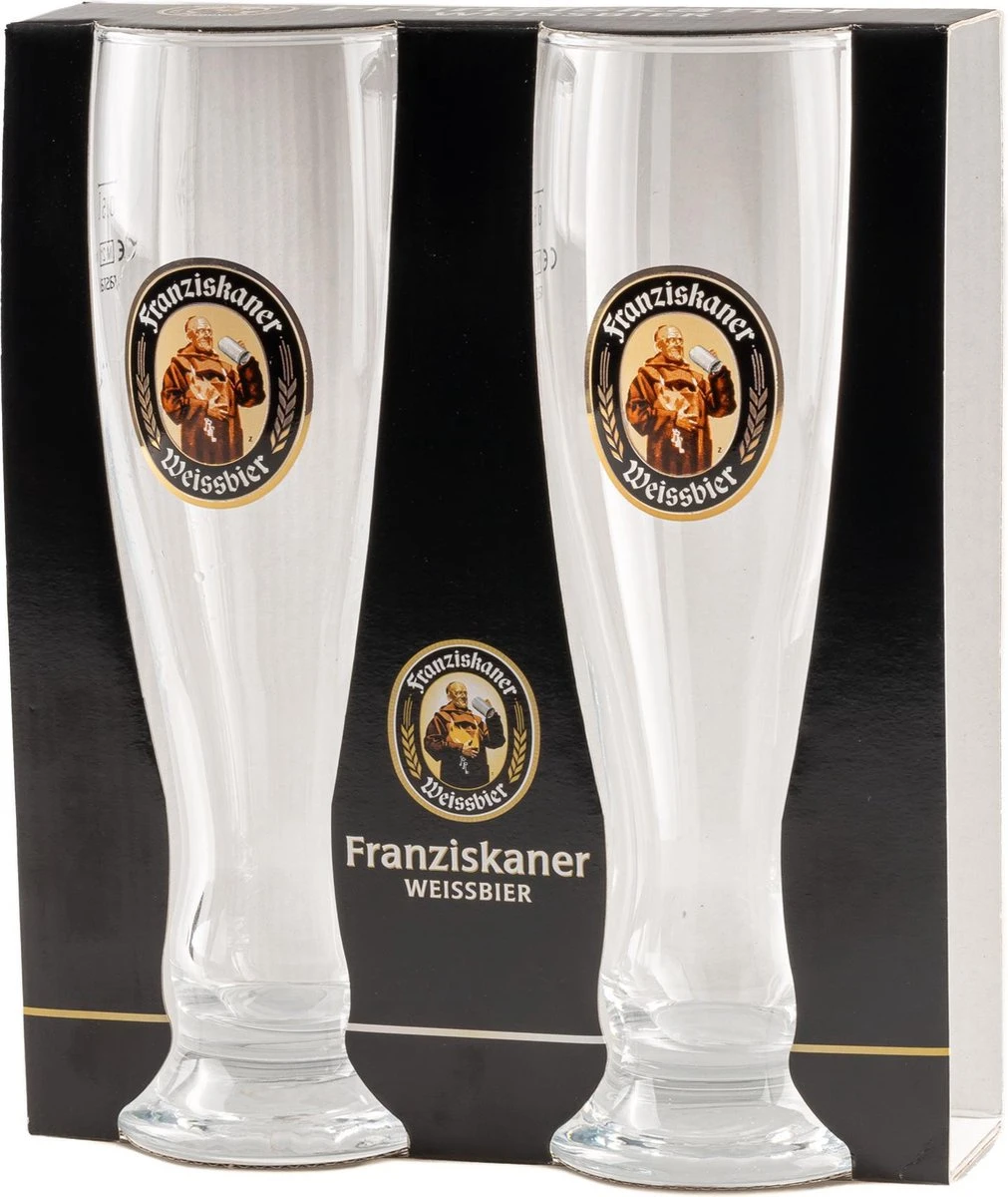Franziskaner Bierglazen Weizen 500 Ml - 2 Stuks 4 Franziskaner Bierglazen Weizen 500 Ml - 2 Stuks - Afbeelding 2
