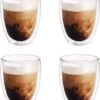 Merkloos 4x Dubbelwandige Koffiekopjes/theeglazen 350 Ml - Koken En Tafelen - Barista - Koffiekoppen/koffiemokken - Dubbelwandige Glazen -Keukenbenodigdheden 1016x1200 3