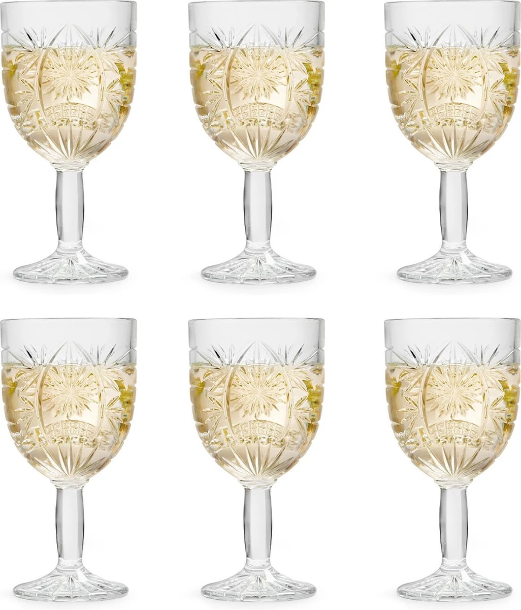 Libbey Wijnglas Atik - 230 Ml / 23 Cl - 6 Stuks - Ster Motief - Vaatwasserbestendig - Hoge Kwaliteit 3 Libbey Wijnglas Atik - 230 Ml / 23 Cl - 6 Stuks - Ster Motief - Vaatwasserbestendig - Hoge Kwaliteit
