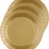 Santex Feest Gebak/taart Bordjes - Goud - 30x Stuks - Karton - D17 Cm -Keukenbenodigdheden 1031x1200