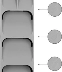 Springos Multifunctionele Bestekbak | Besteklade | Bestek Organizer | Kunststof | 39 X 11 X 5.5 CM 14 Springos Multifunctionele Bestekbak | Besteklade | Bestek Organizer | Kunststof | 39 X 11 X 5.5 CM -Keukenbenodigdheden 1032x1200