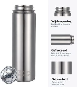 Thermo Master MasterBottle Drinkfles Met 3 Doppen - 650 Ml - Staal 8 Thermo Master MasterBottle Drinkfles Met 3 Doppen - 650 Ml - Staal -Keukenbenodigdheden 1057x1200