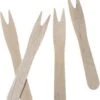 Merkloos 50x Houten Wegwerp Snack Vorkjes/ Patat Vorkjes 8.5 Cm - Duurzaam - Milieuvriendelijke/milieubewuste Keuze -Keukenbenodigdheden 1062x1200