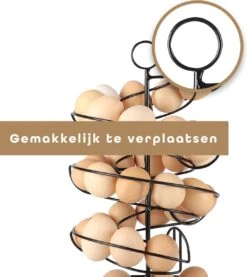 Eiermand – Eierrek – Eierhouder – Eieren – Zwart - Pasen - Tot 40 Eieren - BAULK® -Keukenbenodigdheden 1071x1200