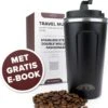 Nimma® Thermosbeker - 510 Ml - Koffiemok / Koffiebeker To Go - Travel Mug - Voor In De Auto - Rvs - Incl. E-Kookboek - Zwart 1 Nimma® Thermosbeker - 510 Ml - Koffiemok / Koffiebeker To Go - Travel Mug - Voor In De Auto - Rvs - Incl. E-Kookboek - Zwart -Keukenbenodigdheden 1072x1200 2