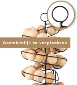 Eiermand – Eierrek – Eierhouder – Eieren – Zwart - Pasen - Tot 40 Eieren - 360° - BAULK® -Keukenbenodigdheden 1077x1200 2