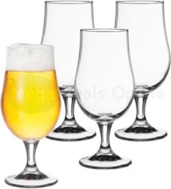 Merkloos Bierglas - 37cl - Set 4 Stuks -Keukenbenodigdheden 1083x1200 1