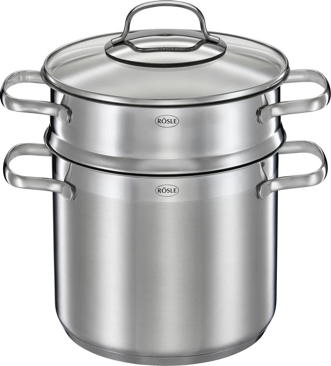 Pastapan Met Deksel, 20 Cm - Rösle | Elegance 3 Pastapan Met Deksel, 20 Cm - Rösle | Elegance