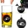 CKB LTD - Bomb Shots - Drank - Jagermeister Shotglaasjes Giftpack - Borrelglaasjes - Kunststof - Shotglazen - Zwart - 4 Stuks - Glazen Shotglas Likeur Drank Jagerbomb
