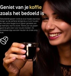 Dubbelwandige ESPRESSO Glazen Van Borosilicaat - Warme En Koude Dranken Kopjes - 70 ML - Set Van 6 -Keukenbenodigdheden 1122x1200 3