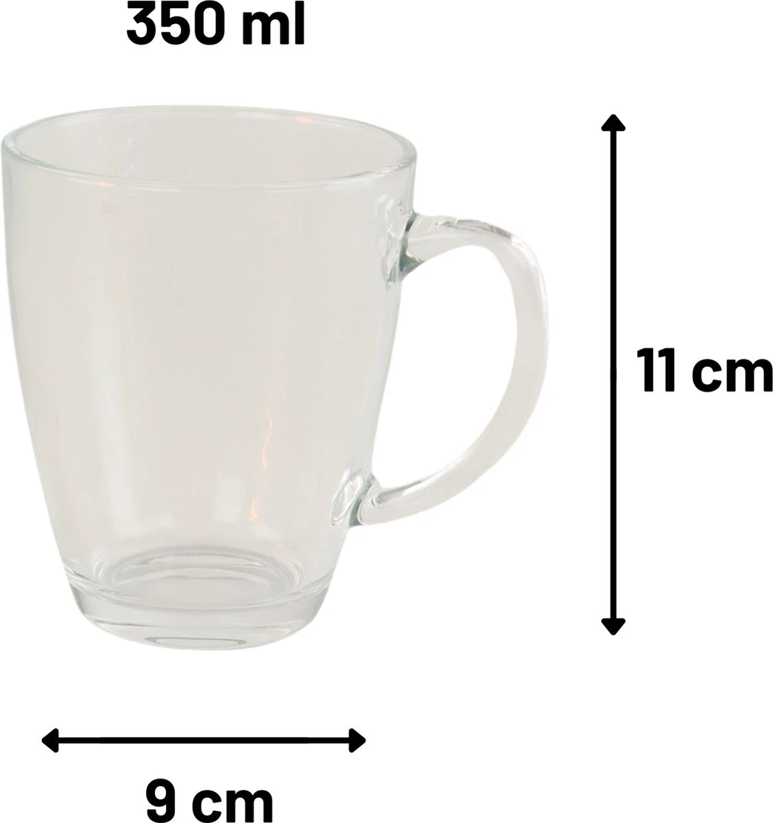 Orange85 Theeglazen Met Oor - 4 Stuks - 350 Ml - Groot Formaat - Transparant - Theekopjes 9 Orange85 Theeglazen Met Oor - 4 Stuks - 350 Ml - Groot Formaat - Transparant - Theekopjes - Afbeelding 7