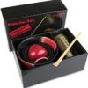 Merkloos Matcha Thee Set Inclusief Handgemaakte Matcha Kom, Bamboe Matcha Klopper, Chasen Houder Rood En Bamboe Maatschep - Complete Matcha Set -Keukenbenodigdheden 1158x1200 1