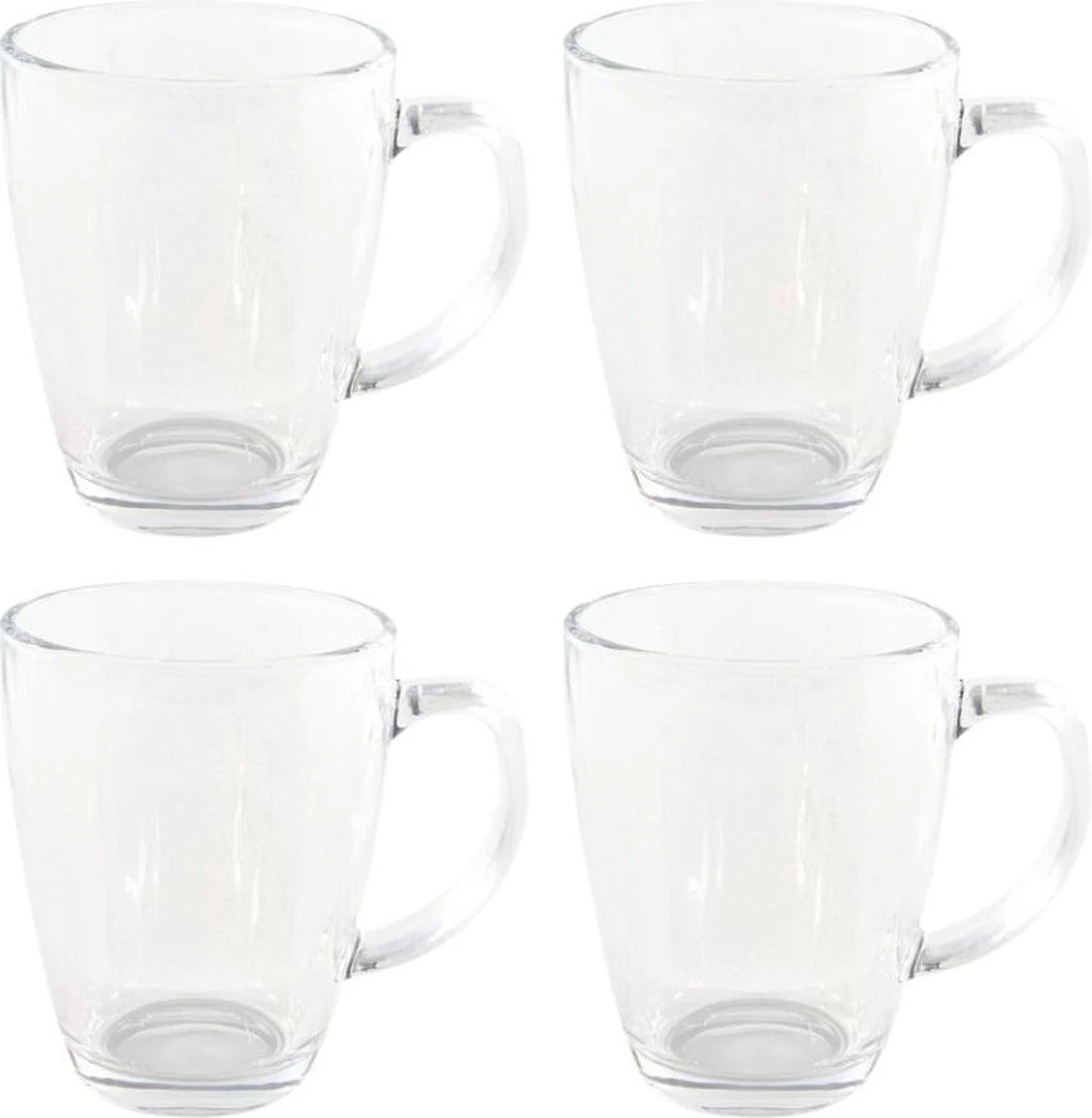 Orange85 Theeglazen Met Oor - 4 Stuks - 350 Ml - Groot Formaat - Transparant - Theekopjes 4 Orange85 Theeglazen Met Oor - 4 Stuks - 350 Ml - Groot Formaat - Transparant - Theekopjes - Afbeelding 2