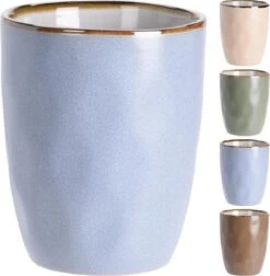 Excellent Houseware Set Van 4x Stuks Luxe Gekleurde Stoneware Bekers/koffiekopjes 280 Ml - Kopjes/koffiebekers 9 Excellent Houseware Set Van 4x Stuks Luxe Gekleurde Stoneware Bekers/koffiekopjes 280 Ml - Kopjes/koffiebekers -Keukenbenodigdheden 1177x1200 1