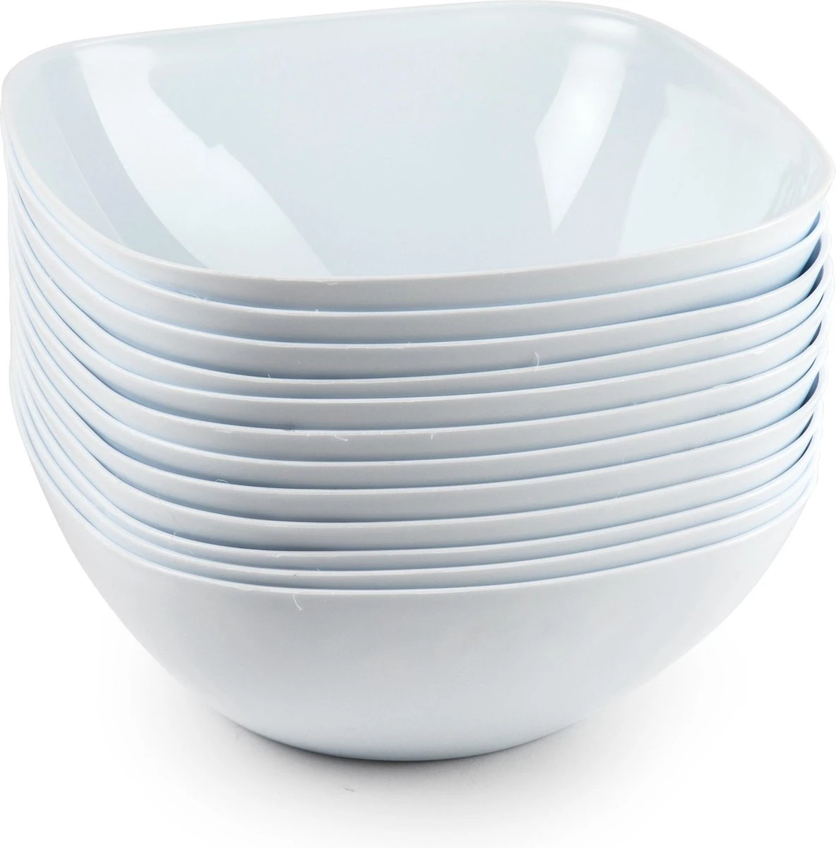 4x Schalen/schaaltjes Vierkant Wit - 680 Ml - Ontbijt/snacks/sauzen Serveren - Herbruikbare Schaaltjes/kommetjes Van Plastic - Keukenbenodigdheden 3 4x Schalen/schaaltjes Vierkant Wit - 680 Ml - Ontbijt/snacks/sauzen Serveren - Herbruikbare Schaaltjes/kommetjes Van Plastic - Keukenbenodigdheden