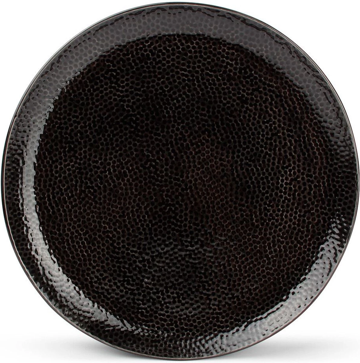 GLAMOMAX'S Choice - Serviesset Black Mielo - Inclusief Koperkleurig Bestekset - 4 Persoons - Aardewerk - Zwarte Borden - Dinerborden - Bordenset 4 GLAMOMAX'S Choice - Serviesset Black Mielo - Inclusief Koperkleurig Bestekset - 4 Persoons - Aardewerk - Zwarte Borden - Dinerborden - Bordenset - Afbeelding 2