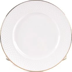 LeRijn® Serviesset Deventer 12 Persoons - 36 Delig - Licht Crème Wit Met Gouden Rand En Motief - Dinerborden - Soepborden - Dessertborden - Borden Servies - Bordenset -Keukenbenodigdheden 1195x1200 1
