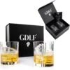 Kristal Superior Whiskey Glazen Set In Luxe Geschenkdoos By GDLF® - Whiskey Set - Hoogwaardig 100% Lood-Vrij Kristal - Made In Europa - Luxe Waterglazen - Gin Tonic Glazen - Cocktailglazen - Likeurglazen - Whisky Glazen - Cadeau Voor Man & Vrouw