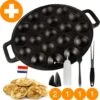 YUGN BLACK Poffertjespan Poffertjesmaker 6 Delige Set - 19 Poffertjes Incl Doseerfles Kwast Poffertjesvork Siliconen Ovenwanten - Platte Onderkant Poffertjespan Inductie Poffertjespan Elektrisch - Cadeau Tip 2 YUGN BLACK Poffertjespan Poffertjesmaker 6 Delige Set - 19 Poffertjes Incl Doseerfles Kwast Poffertjesvork Siliconen Ovenwanten - Platte Onderkant Poffertjespan Inductie Poffertjespan Elektrisch - Cadeau Tip -Keukenbenodigdheden 1196x1200 16