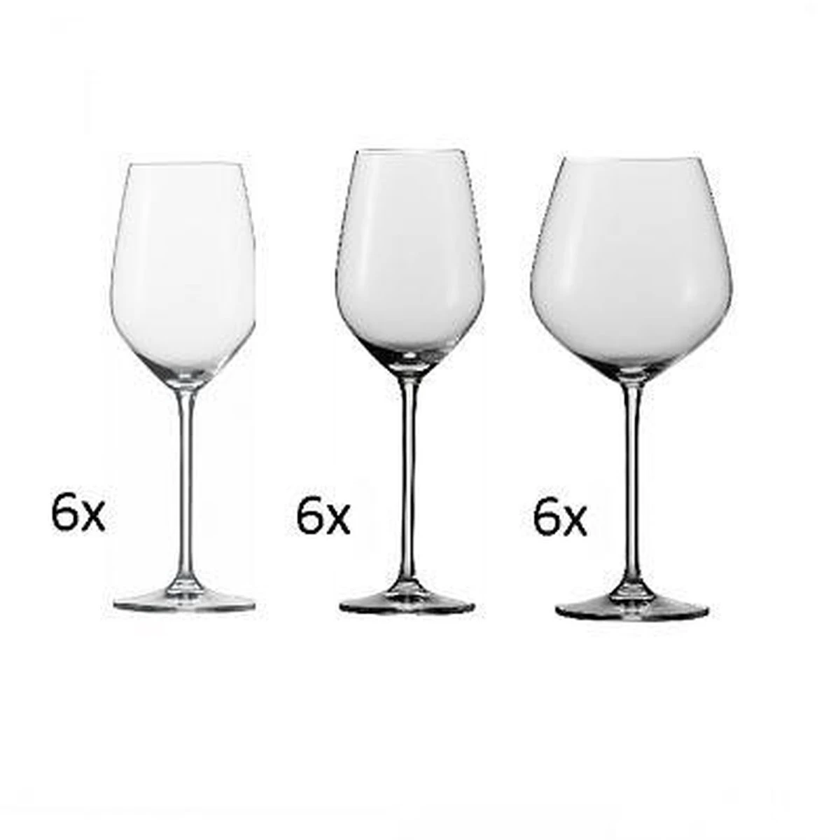 Schott Zwiesel Fortissimo 18-delige Set 6 Schott Zwiesel Fortissimo 18-delige Set - Afbeelding 4