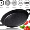 CUILINA Paella Pan 40 Cm– Duitse GREBLON Antiaanbaklaag Marmer Coating - Voor Inductie En Alle Warmtebronnen - Met Afneembare Siliconen Handvatten. -Keukenbenodigdheden 1200x1018 1