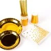 Festivz Wegwerp Servies Set - Gold - Verjaardag - Bruiloft - Feest - Borden Bekers Feestartikelen - Goud Feest -Keukenbenodigdheden 1200x1020 2