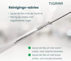 Tigrar - Waterfles - Drinkfles - Thermosfles 1 Liter Dubbelwandig - RVS - (Staal) Blauw - Incl. Extra Dop 3 Rietjes En Reiniger 19 Tigrar - Waterfles - Drinkfles - Thermosfles 1 Liter Dubbelwandig - RVS - (Staal) Blauw - Incl. Extra Dop 3 Rietjes En Reiniger -Keukenbenodigdheden 1200x1022