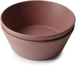 Siliconen Kommen - Mushie - Woodchuck - Set 2