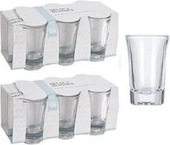 Merkloos 12x Shotglazen / Borrelglaasjes - 40 Ml - Glas - Rond - Shotglas / Borrelglas -Keukenbenodigdheden 1200x1032 6