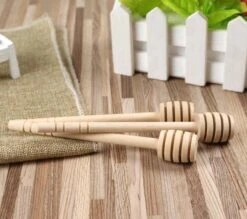 Honing Lepel - Dipper - Hout - Honeydripper - Keukengerei - Ontbijt - Hout - 2 Stuks - 15.5 Cm -Keukenbenodigdheden 1200x1063 3