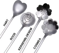 Fako Bijoux® - 4 Lange Lepels Bloem Motief - Latte Macchiato - Longdrink - Cocktail - Dessert - IJs - Koffie - Zilver - 4 Stuks - Bewaarzakje 8 Fako Bijoux® - 4 Lange Lepels Bloem Motief - Latte Macchiato - Longdrink - Cocktail - Dessert - IJs - Koffie - Zilver - 4 Stuks - Bewaarzakje -Keukenbenodigdheden 1200x1063 5