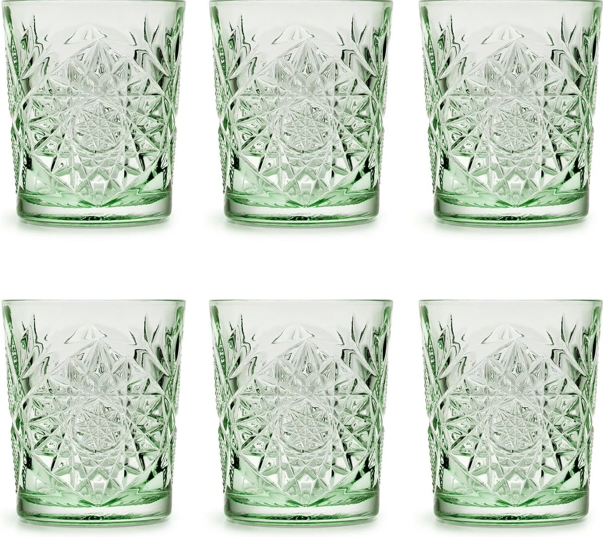 Libbey Drinkglas Hobstar Ebony Green – 355 Ml/ 35,5 Cl - 6 Stuks - Vintage Design - Vaatwasserbestendig - Hoge Kwaliteit 3 Libbey Drinkglas Hobstar Ebony Green – 355 Ml/ 35,5 Cl - 6 Stuks - Vintage Design - Vaatwasserbestendig - Hoge Kwaliteit