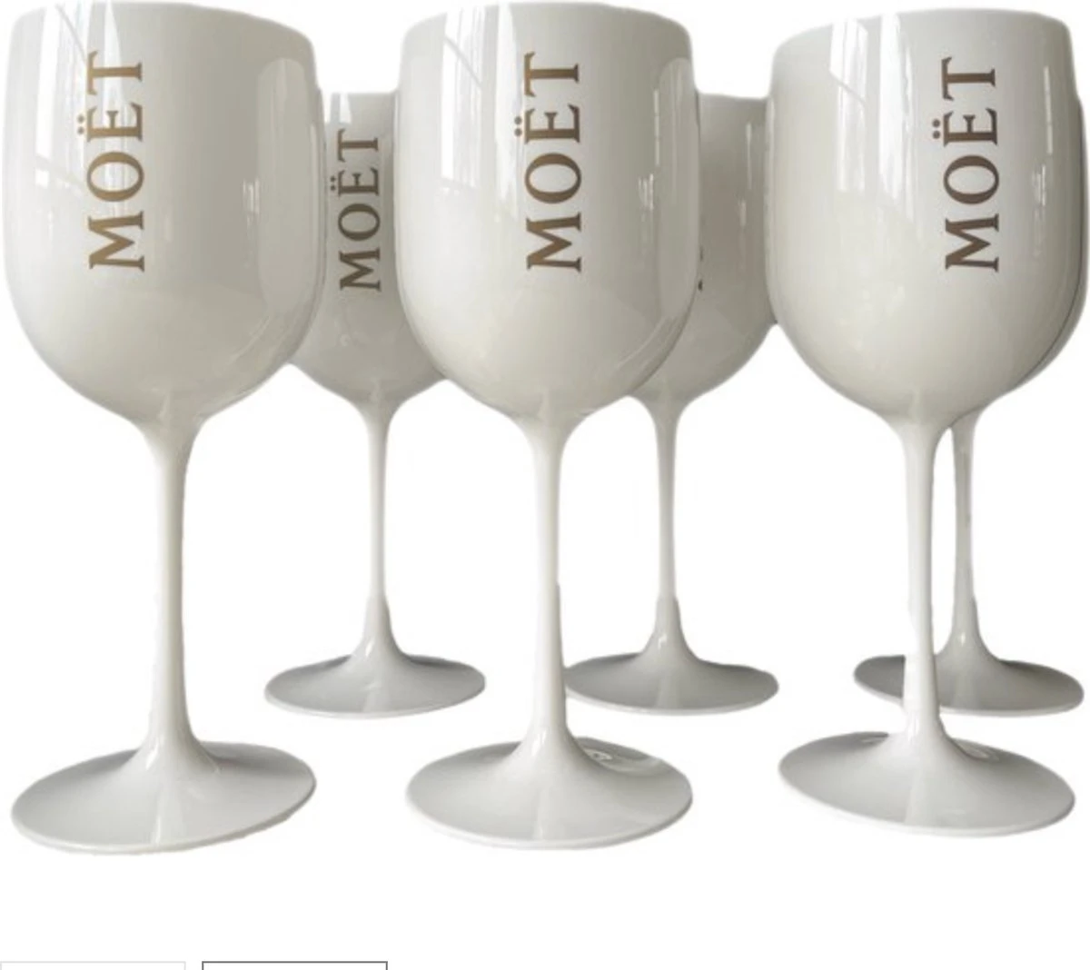 Moët & Chandon Ice - 4 Stuks Champagne Glazen (Wit) - Acryl - Horeca - EXAMEN TIP 4 Moët & Chandon Ice - 4 Stuks Champagne Glazen (Wit) - Acryl - Horeca - EXAMEN TIP - Afbeelding 2
