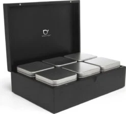 Bredemeijer - Theedoos 6 Blikjes Zwart -Keukenbenodigdheden 1200x1085 5