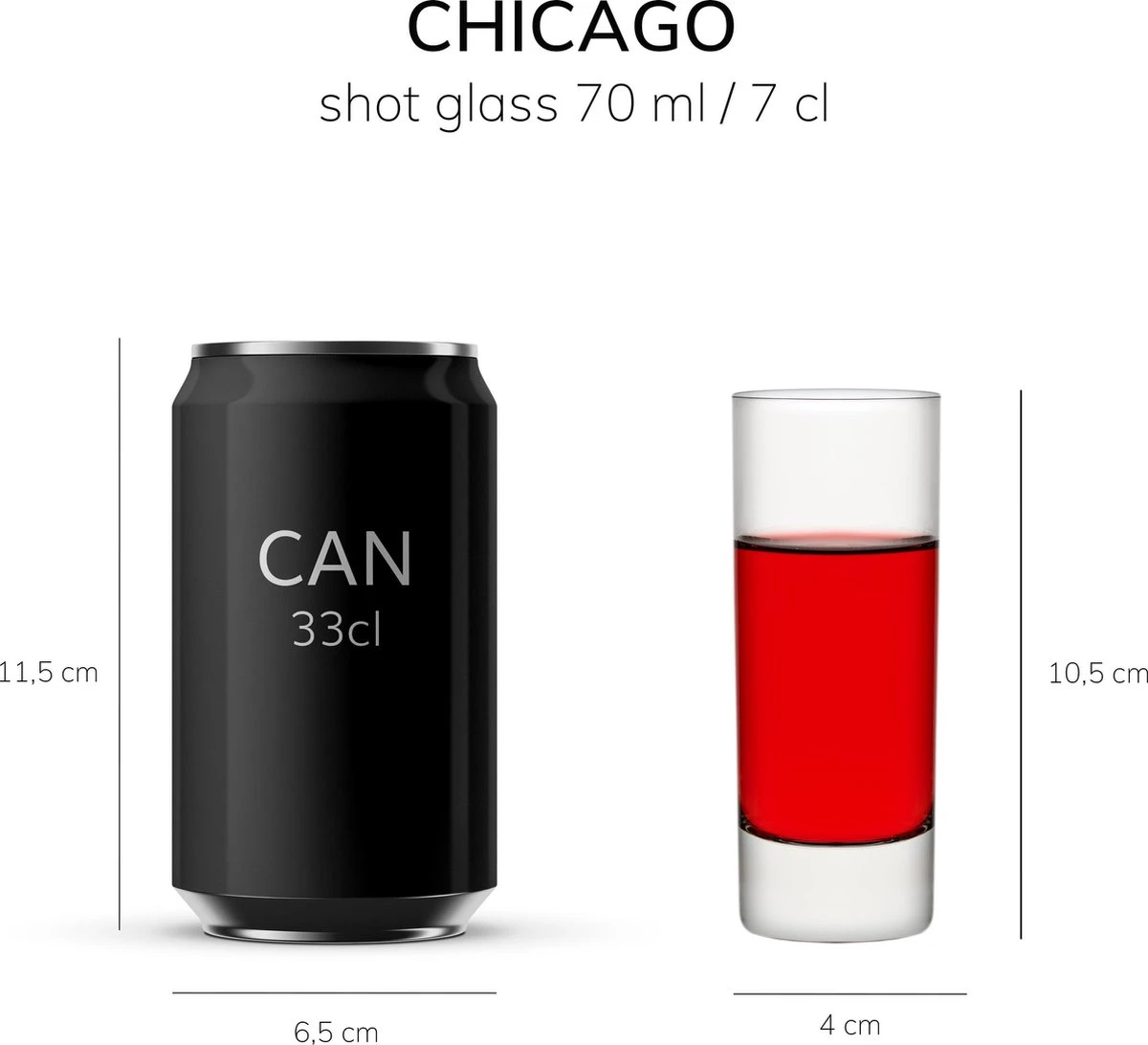 Libbey Shotglas Chicago - 70 Ml / 7 Cl - 6 Stuks - Shotglas - Amuseglaasje - Dessertglas - Aperitief - Vaatwasserbestendig - Hoge Kwaliteit 9 Libbey Shotglas Chicago - 70 Ml / 7 Cl - 6 Stuks - Shotglas - Amuseglaasje - Dessertglas - Aperitief - Vaatwasserbestendig - Hoge Kwaliteit - Afbeelding 7