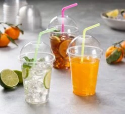 Smoothie Bekers - 100 Stuk(s) - 300 Ml - To Go - Incl Open Deksel - Transparant - Royal WM - Kerst Servies -Keukenbenodigdheden 1200x1099 3