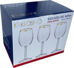Krosno Wijnglas Goldline - 25 Cl - Transparant Goud - 6 Stuk(s) 7 Krosno Wijnglas Goldline - 25 Cl - Transparant Goud - 6 Stuk(s) -Keukenbenodigdheden 1200x1102 7