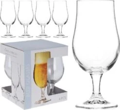 Merkloos Bierglas - 37cl - Set 4 Stuks -Keukenbenodigdheden 1200x1104 3