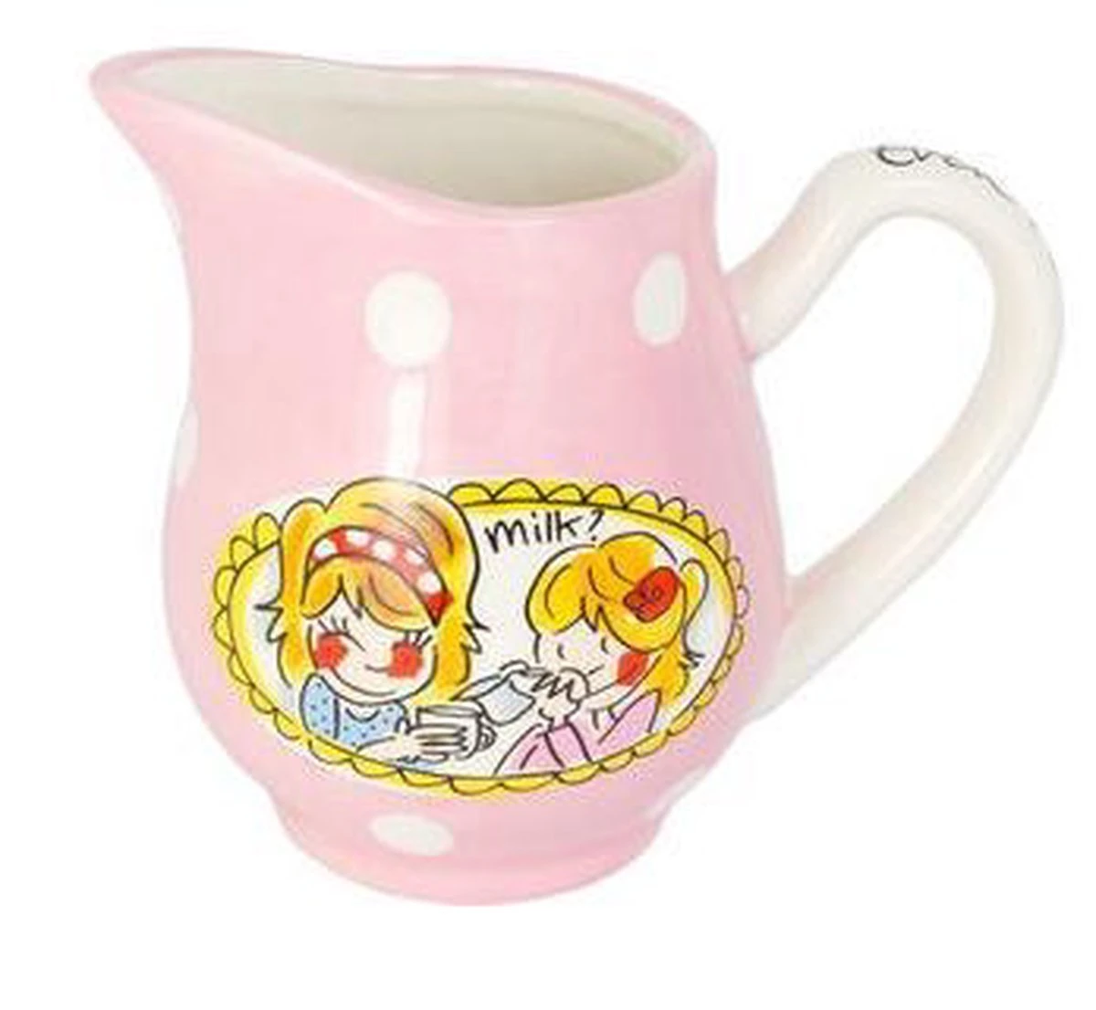 Blond Amsterdam Even Bijkletsen Melkkan - Aardewerk - Roze 3 Blond Amsterdam Even Bijkletsen Melkkan - Aardewerk - Roze