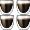 Dubbelwandige Koffieglazen - Set Van 4 - Dubbelwandige Glazen - Theeglazen - 150 Ml - Ook Geschikt Voor Krups, Senseo, Nespresso & Espresso -Keukenbenodigdheden 1200x1110 2