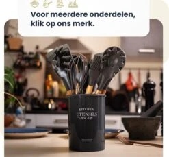 Hescom Siliconen Gesloten Opscheplepel Met Anti-aanbaklaag - Keukengerei Met Ergonomisch Design - Hittebestendige Serveerlepel - Vaatwasservriendelijk -Keukenbenodigdheden 1200x1111 12