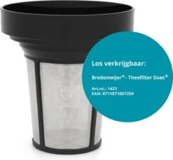 Bredemeijer - Theepot Duet Design Boston 1,1L Mat Zwart- Dubbelwandig -Keukenbenodigdheden 1200x1111 8