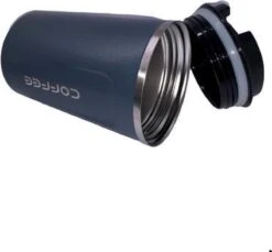 Koffiebeker To Go | Lekvrije Thermosbeker | Thermosfles | RVS Reisbeker | Dubbelwandige Travel Mug | 380 Ml | Blauw -Keukenbenodigdheden 1200x1112