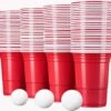Merkloos Beerpong - 50 Stuk(s) - Red Cups Inc. 3 Ballen - Beerpong Drankspel - Plastic Bekers - Beer Pong 1 Merkloos Beerpong - 50 Stuk(s) - Red Cups Inc. 3 Ballen - Beerpong Drankspel - Plastic Bekers - Beer Pong -Keukenbenodigdheden 1200x1127