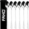 Fako Bijoux® - 6 Lange Lepels - Latte Macchiato - Longdrink - Cocktail - Dessert - IJs - Koffie - Zilver - 6 Stuks - Bewaarzakje 2 Fako Bijoux® - 6 Lange Lepels - Latte Macchiato - Longdrink - Cocktail - Dessert - IJs - Koffie - Zilver - 6 Stuks - Bewaarzakje -Keukenbenodigdheden 1200x1145 3