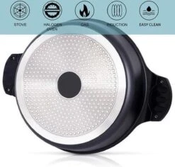 Tajine Agadir Inductie Arabisch Design Non-stick Shining Black 7 Tajine Agadir Inductie Arabisch Design Non-stick Shining Black -Keukenbenodigdheden 1200x1145 4