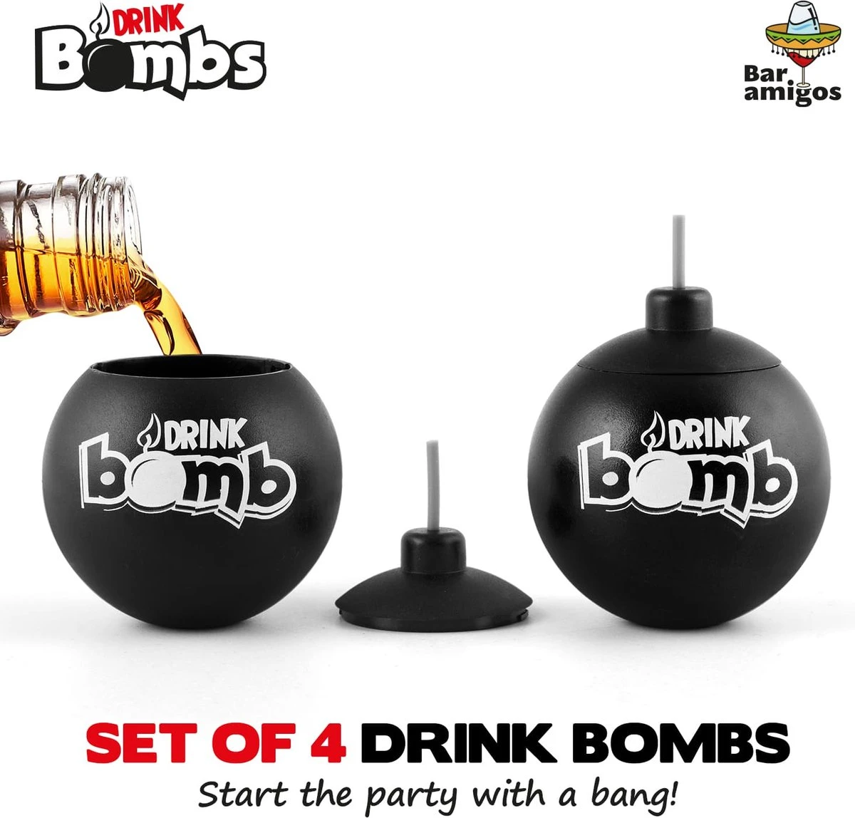 CKB LTD - Bomb Shots - Drank - Jagermeister Shotglaasjes Giftpack - Borrelglaasjes - Kunststof - Shotglazen - Zwart - 4 Stuks - Glazen Shotglas Likeur Drank Jagerbomb 21 CKB LTD - Bomb Shots - Drank - Jagermeister Shotglaasjes Giftpack - Borrelglaasjes - Kunststof - Shotglazen - Zwart - 4 Stuks - Glazen Shotglas Likeur Drank Jagerbomb - Afbeelding 19