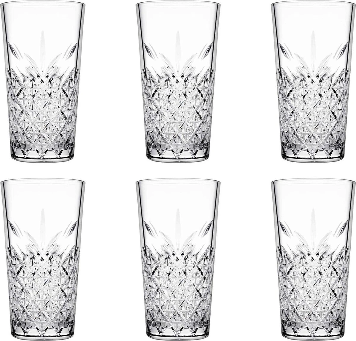 Pasabahce Longdrink Timeless Stapelbaar 47 Cl - Transparant 6 Stuk(s) 3 Pasabahce Longdrink Timeless Stapelbaar 47 Cl - Transparant 6 Stuk(s)