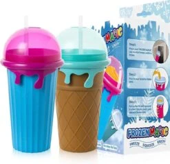 Frozen Magic Slushy Maker - Slush Puppy Maker - IJscrusher - Slush Puppy Beker - Slushy Puppy Maker - Slush Puppy Machine - Slush Maker - Slushy Cup - Tiktok - Blauw -Keukenbenodigdheden 1200x1161 2