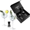 GDLF® Gin Tonic Glazen Set In Een Luxe Geschenkdoos - Incl. Zwarte RVS Maatbeker 30/15ML - Hoogwaardig Loodvrij Kristal - Made In Europe - Cocktail Glazen - 600ML - Cocktail Set - Gin Tonic Geschenkset - Cadeau Voor Man/Vrouw -Keukenbenodigdheden 1200x1172 6